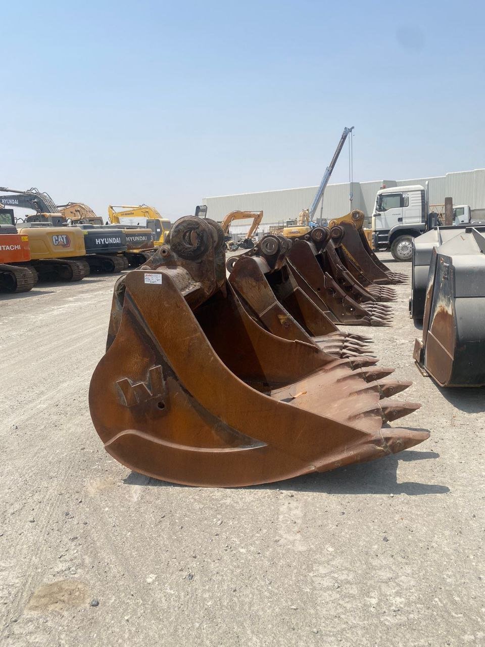 Sale of All Backhoe and Loader Accessories, Clean Excavator Buckets for Export via Egypt Equipment Market