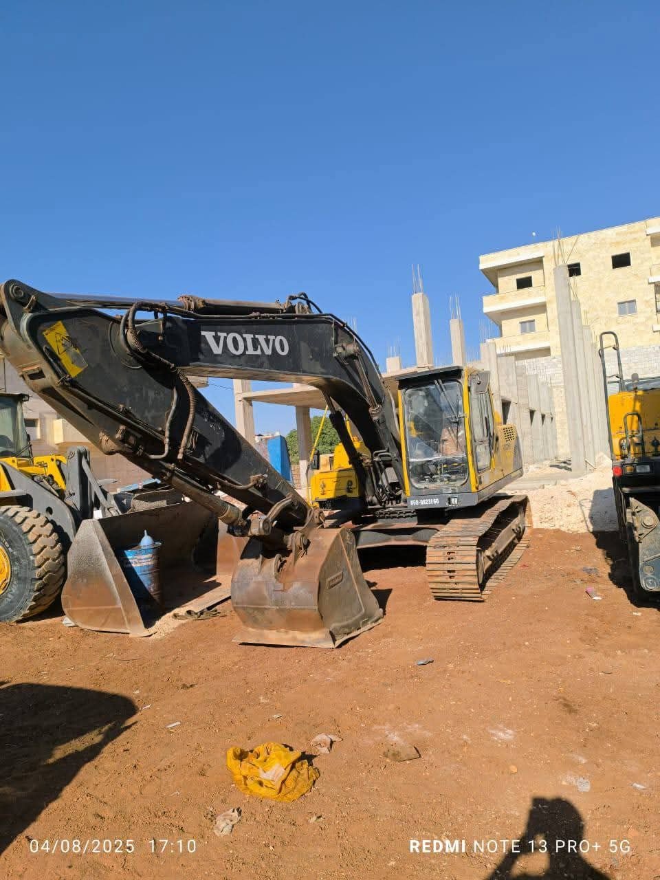 Volvo Excavator for Sale in Egypt, Volvo 210 Model 2006 European Import Located in Assiut, Heavy Equipment Market Egypt