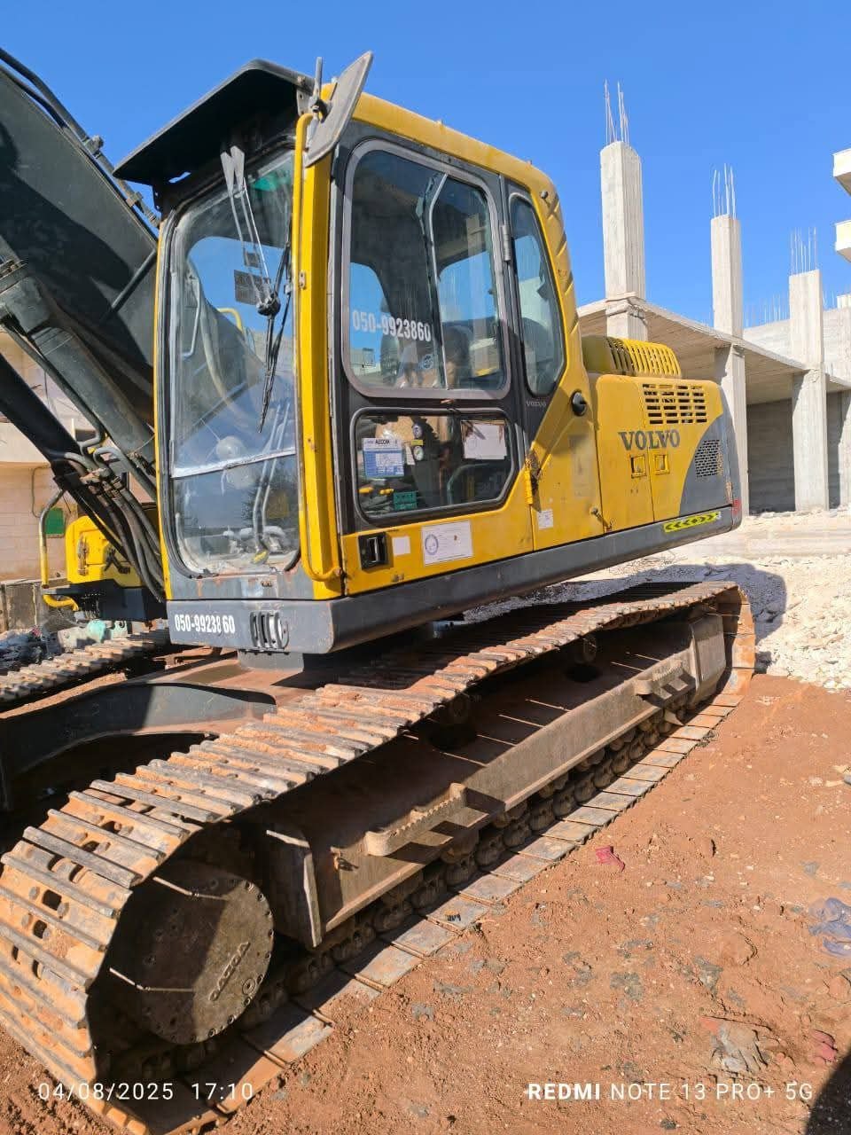 Volvo Excavator for Sale in Egypt, Volvo 210 Model 2006 European Import Located in Assiut, Heavy Equipment Market Egypt