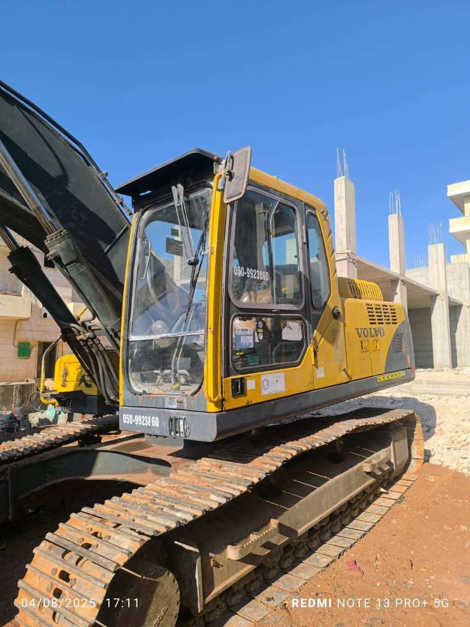 Volvo Excavator for Sale in Egypt, Volvo 210 Model 2006 European Import Located in Assiut, Heavy Equipment Market Egypt