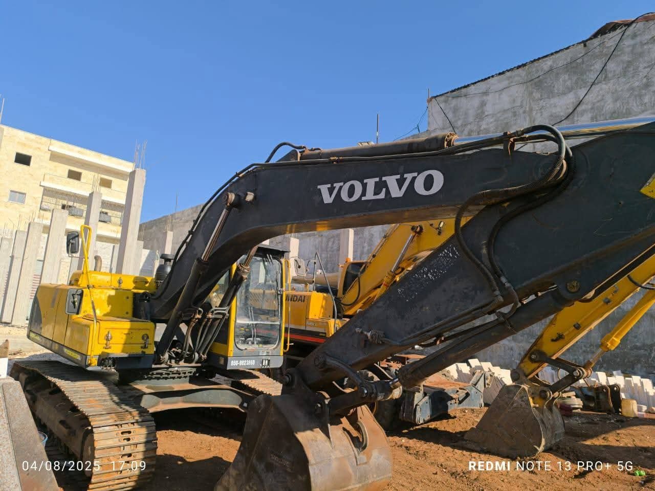 Volvo Excavator for Sale in Egypt, Volvo 210 Model 2006 European Import Located in Assiut, Heavy Equipment Market Egypt