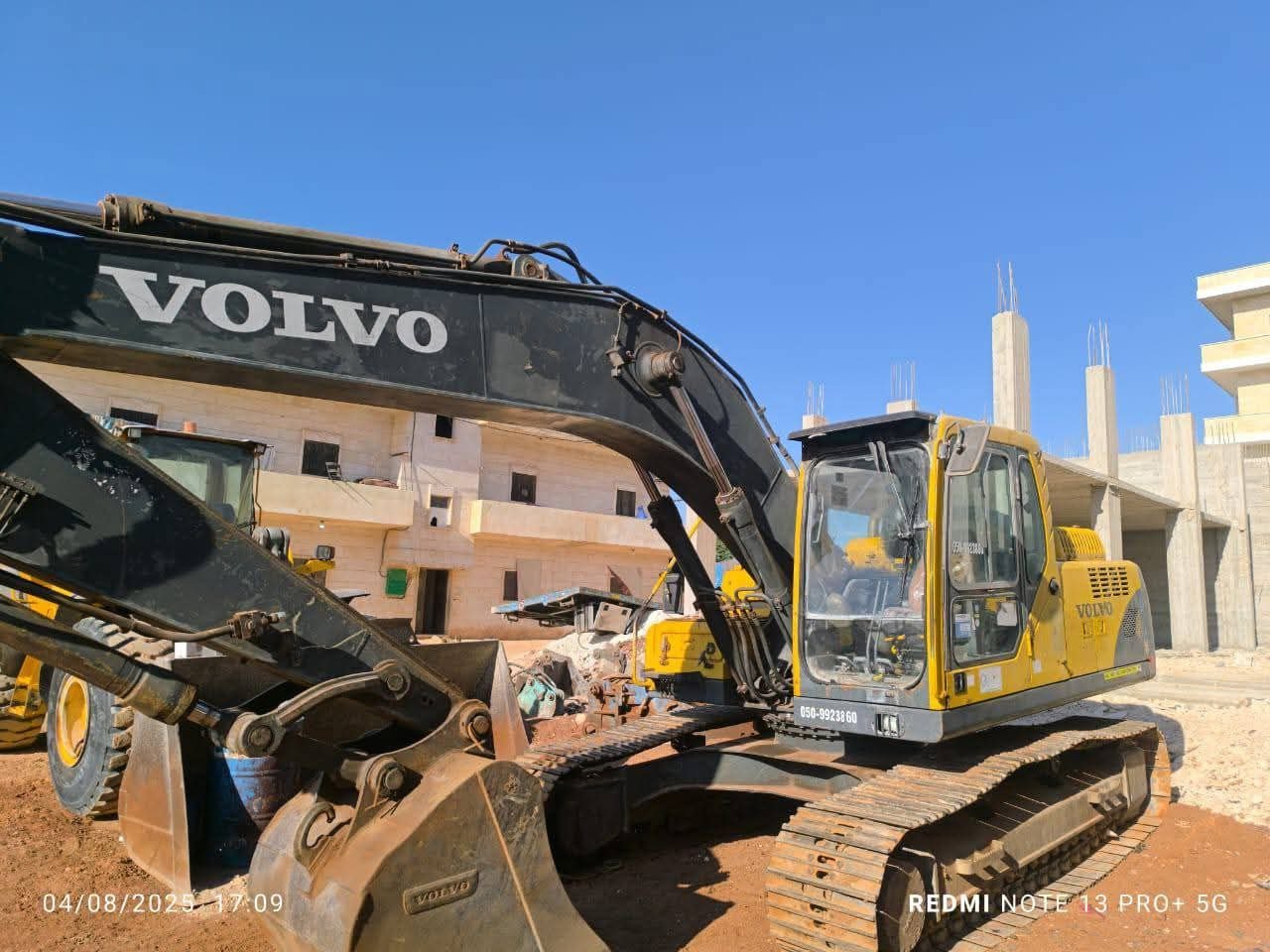 Volvo Excavator for Sale in Egypt, Volvo 210 Model 2006 European Import Located in Assiut, Heavy Equipment Market Egypt