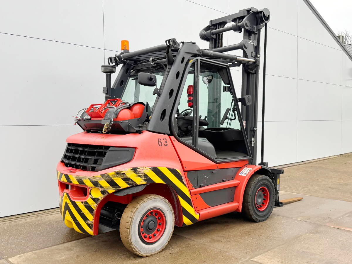 Forklift Linde H60T-03 - Duplex for sale, Linde H60T-03 - Duplex model 2019 imported from Europe, the best site for selling trucks and heavy equipment in Egypt