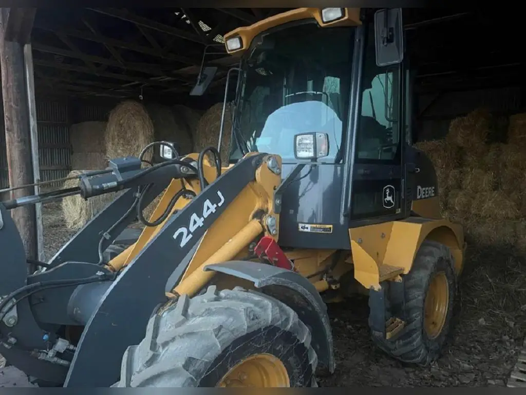Deere loader for sale in Cairo, Deere 244J model 2014 located in Cairo, the best site for selling trucks and heavy equipment in Egypt